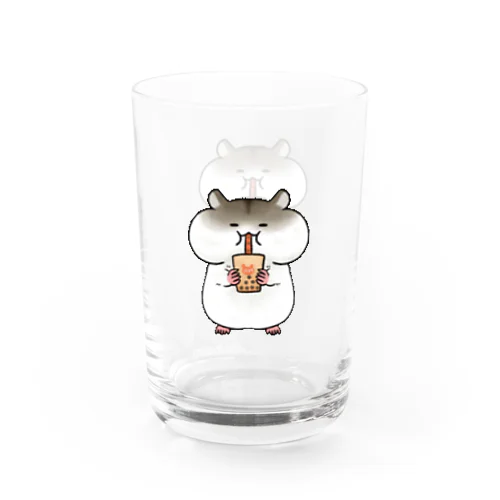 タピはむちゃん Water Glass