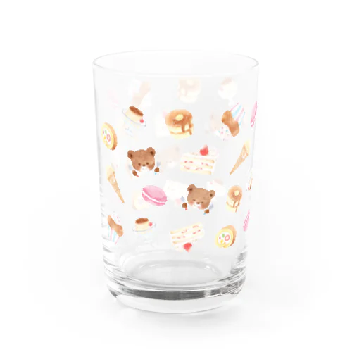 くまとスイーツ(グラス） Water Glass