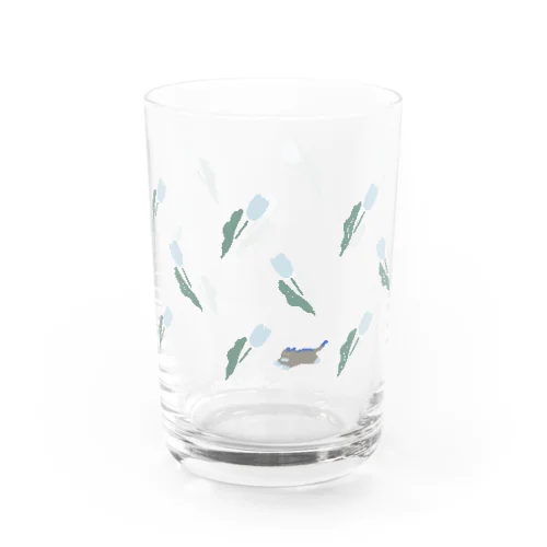 そらとけ と チューリップ Water Glass