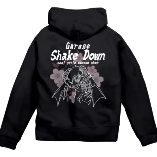 newロゴホワイト Zip Hoodie