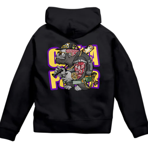 POWER GORILLA GANG G-BAT Zip Hoodie