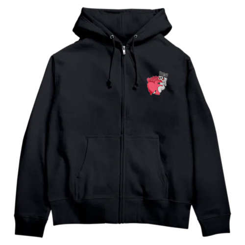 ハートキャッチ代理くんver.2 Zip Hoodie