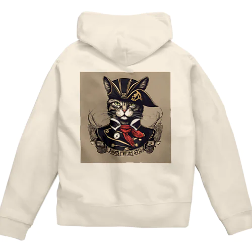 猫海賊団シリーズ★Duke船長 Zip Hoodie