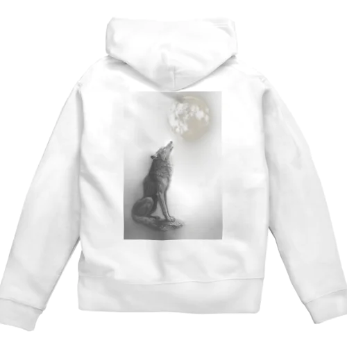 Lone under the Moon Zip Hoodie