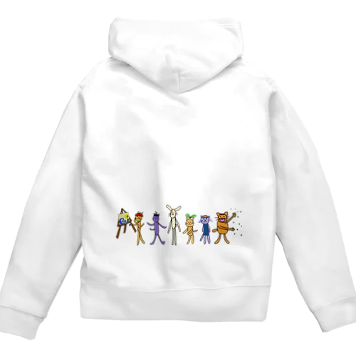 ねこのおうこく　ジップパーカー Zip Hoodie