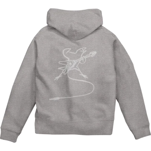 ギターを弾く文鳥 Zip Hoodie