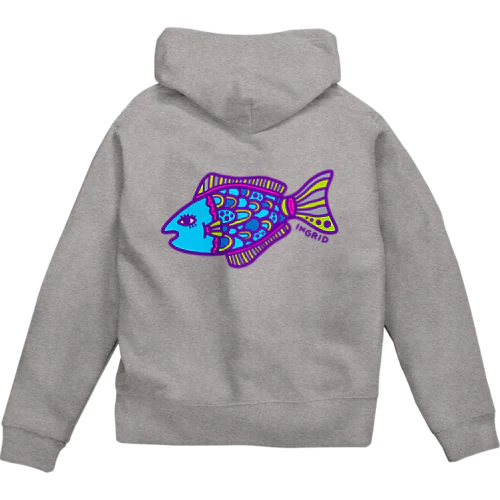 さかな Zip Hoodie