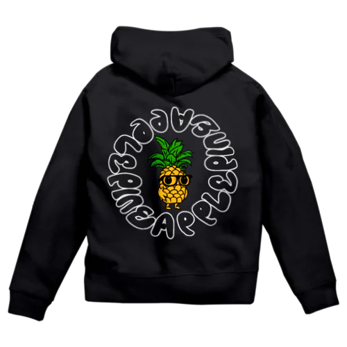 ぱなっぷるくん Zip Hoodie