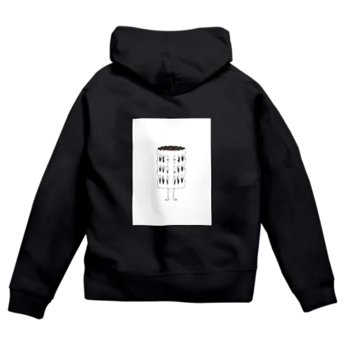 sa-sa mongoloid Zip Hoodie