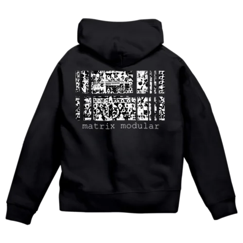 matrix modular Zip Hoodie