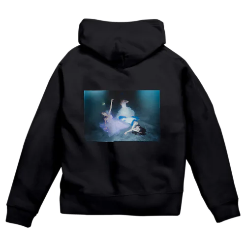 nrskni×Design Photo Dress Zip Hoodie