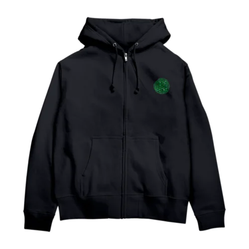 エメラルド Zip Hoodie