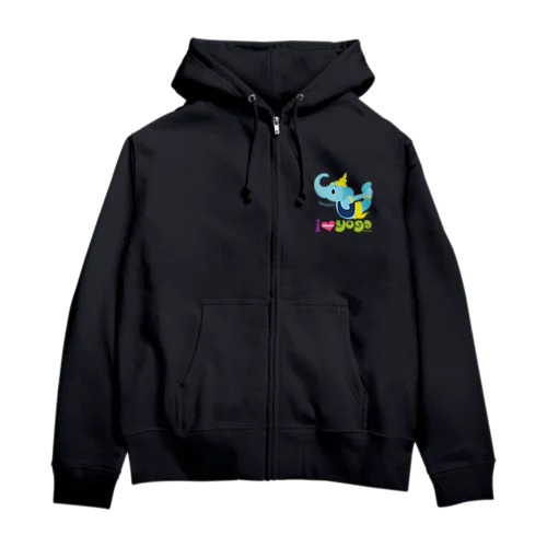 ヨガの先生ガネゾーくん Zip Hoodie