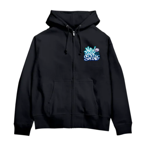 New Jack Swing blue  Zip Hoodie