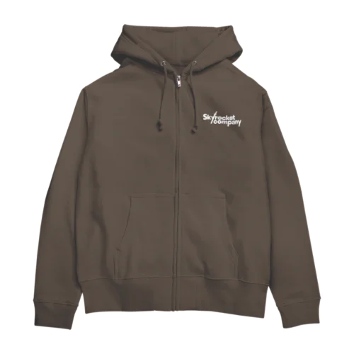 【チャコール×スカロケロゴ】フルジップパーカー Zip Hoodie