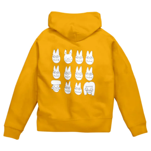 おこってるネコちゃん Zip Hoodie