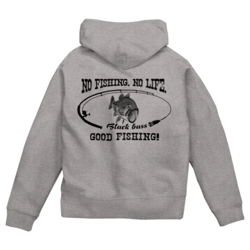 ブラックバス2_8K Zip Hoodie