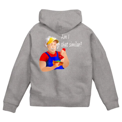 Am I That Similar?(white) Zip Hoodie