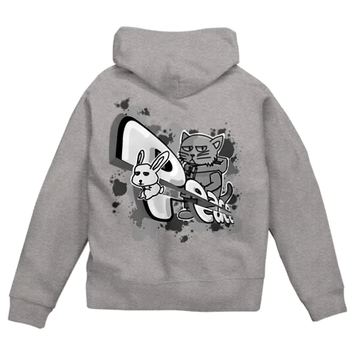 ラビとミントのPEACE Zip Hoodie