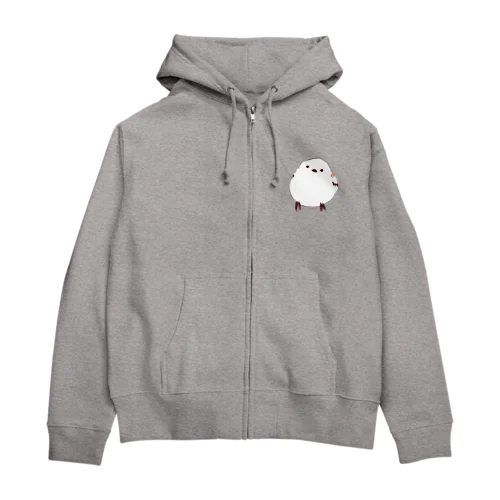 まんまるシマエナガ Zip Hoodie