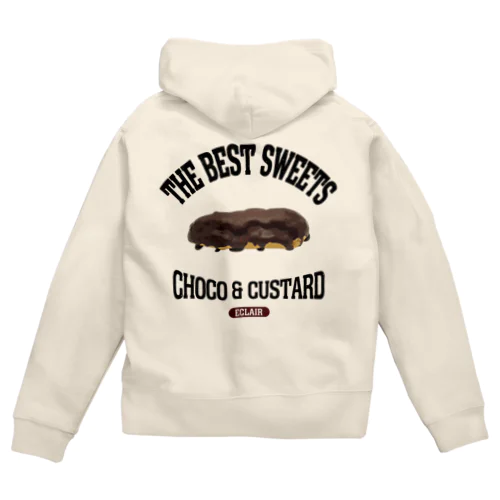 エクレア（ビンテージ風） Zip Hoodie