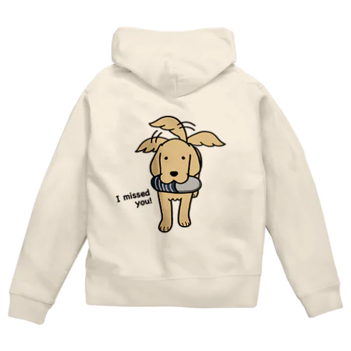 スリッパ（背面） Zip Hoodie