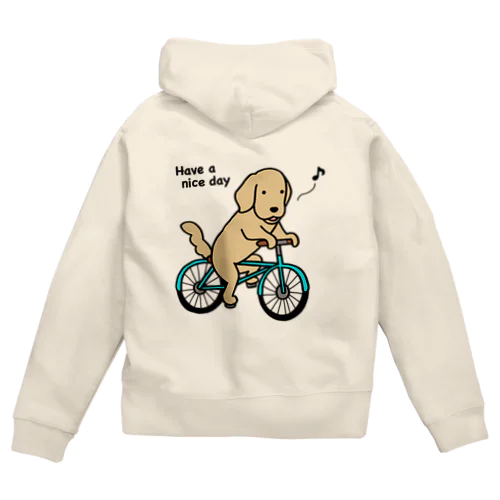 bicycle（両面） Zip Hoodie