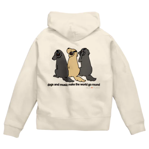 SUNPOIKO（復刻版）背面 Zip Hoodie