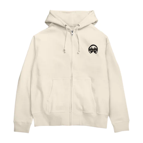 鳥羽の朝市_国崎ロゴ Zip Hoodie