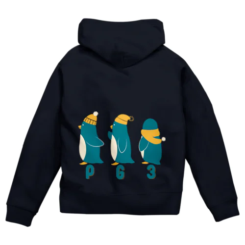ペンギン3 Zip Hoodie