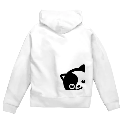 ひょっこり！タオ猫みっちー Zip Hoodie