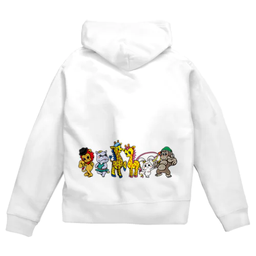 ジラフの仲間たち Zip Hoodie