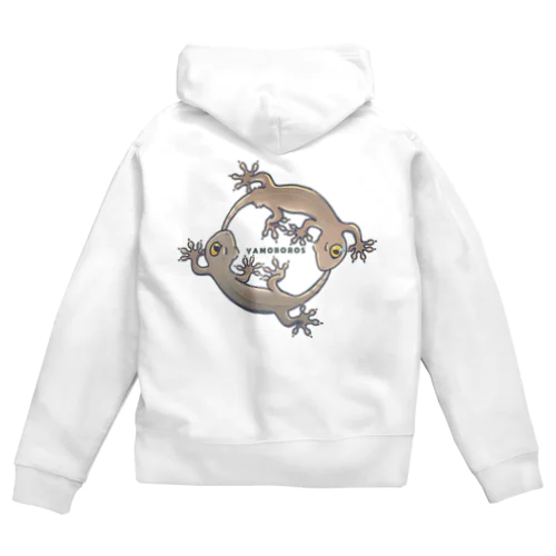 ヤモボロス（ニホンヤモリ） Zip Hoodie