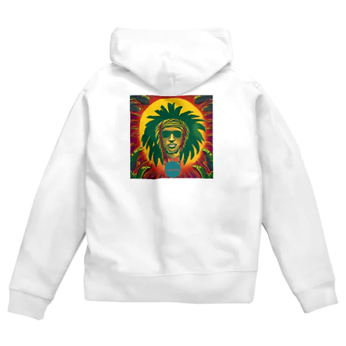 Sun and ReggaeMusic Zip Hoodie