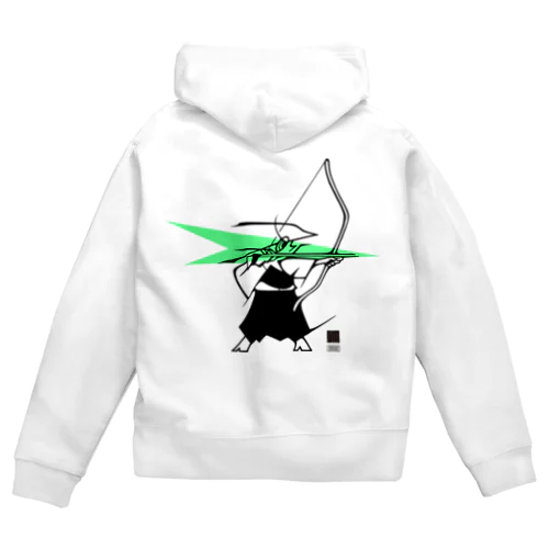 弓道女子 Zip Hoodie