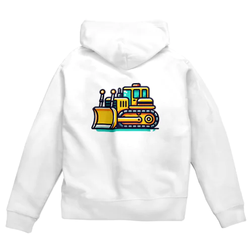AIで描いたブルドーザー Zip Hoodie