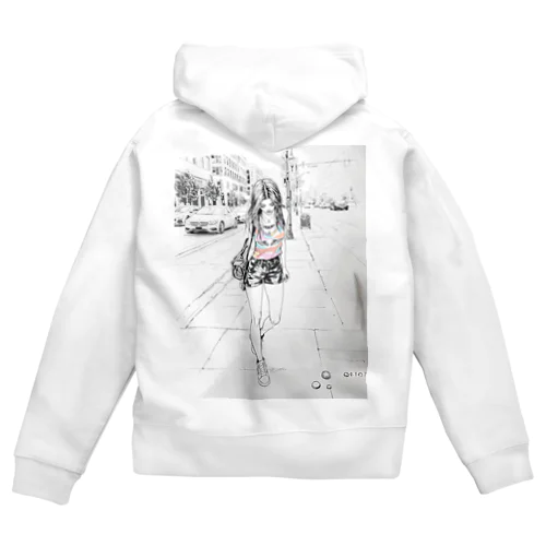 隠れた宝石を探す人 Zip Hoodie