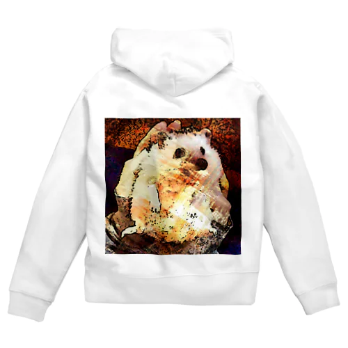 ハリネズミこてつ Zip Hoodie