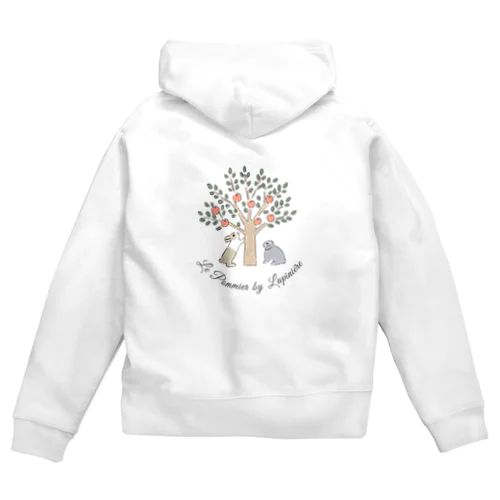 リンゴの木とうさぎさん Zip Hoodie