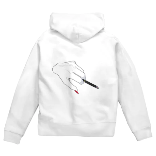 煙草 Zip Hoodie