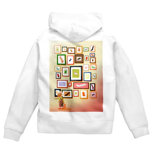 片っぽ靴下展 Zip Hoodie
