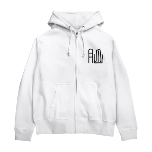 改造漢字“脳” Zip Hoodie