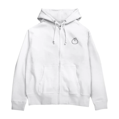 こうさぎ単体(淡色) Zip Hoodie