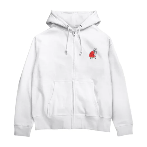 いちごひとりじめ。 Zip Hoodie