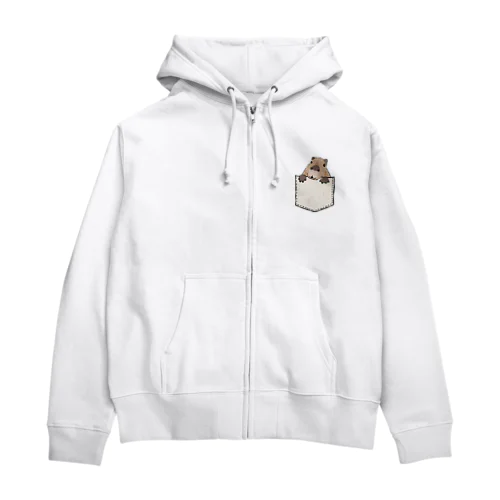 いつでもカピバラと一緒にいられるパーカー Zip Hoodie