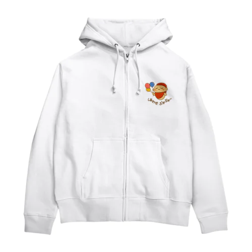 しあわせを運ぶふうせん地蔵さま Zip Hoodie