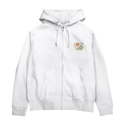 北欧風モルモットMくん Zip Hoodie