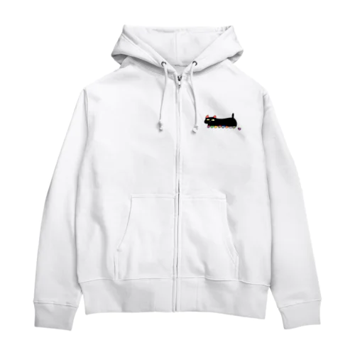 靴下ねこ Zip Hoodie