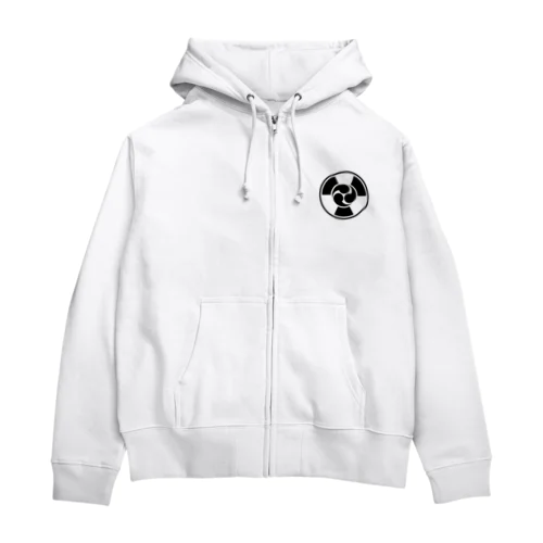 放射線に三つ巴 B Zip Hoodie