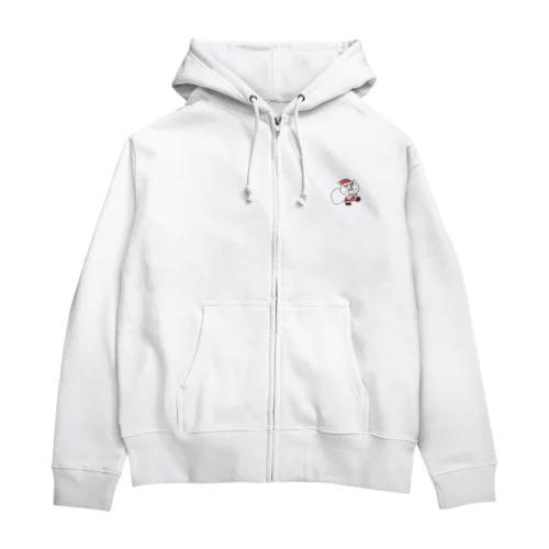 12月のシロたん Zip Hoodie